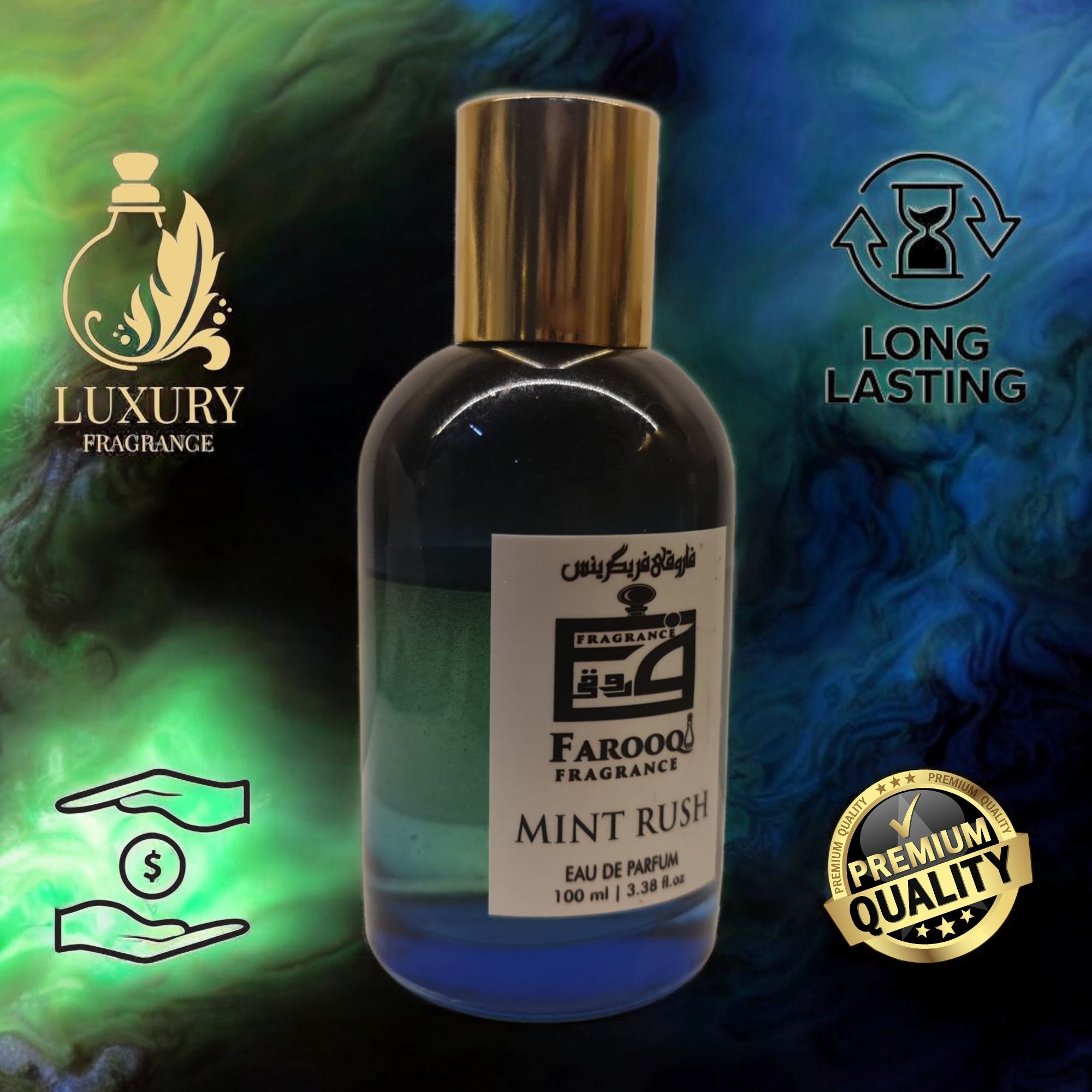 Mint Rush  Long Lasting Eau De Perfume 100Ml Perfume For Unisex