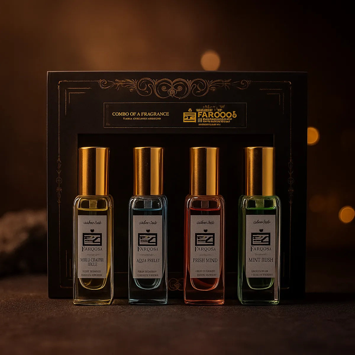 Luxury French Perfume Gift Set | 4 Long-Lasting Unisex Scents