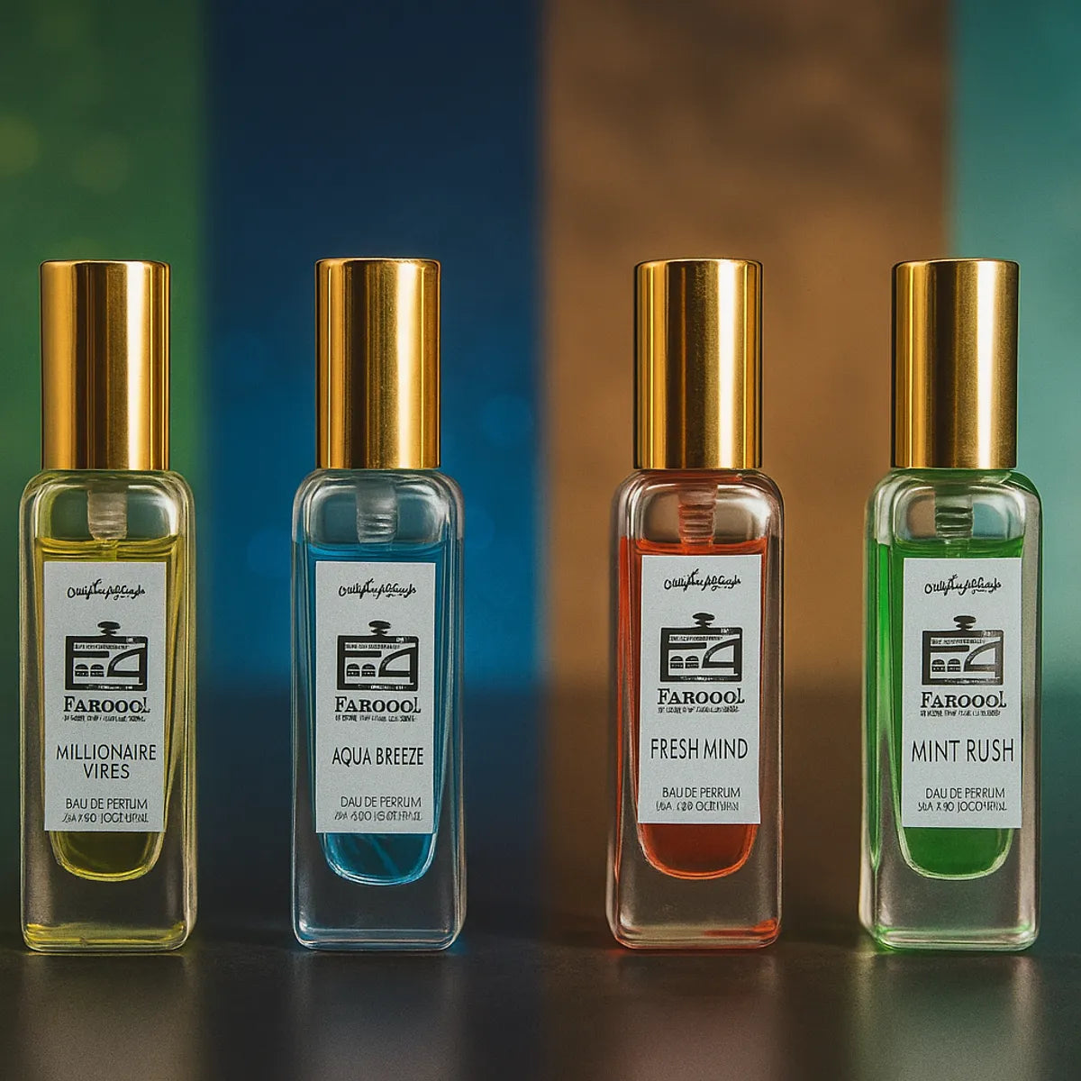 Luxury French Perfume Gift Set | 4 Long-Lasting Unisex Scents