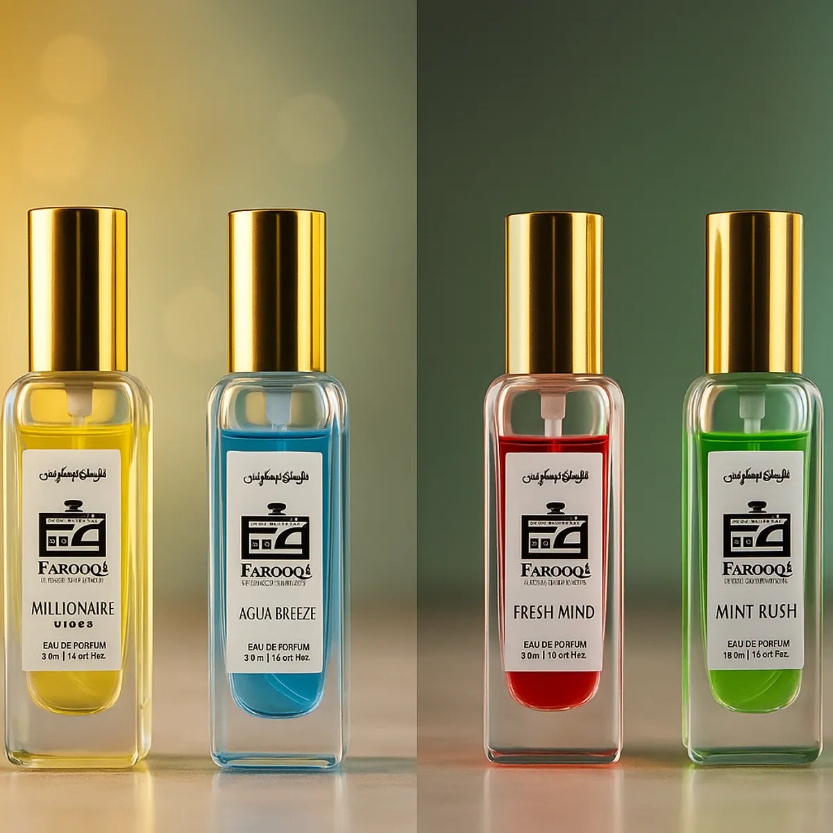 Luxury French Perfume Gift Set | 4 Long-Lasting Unisex Scents