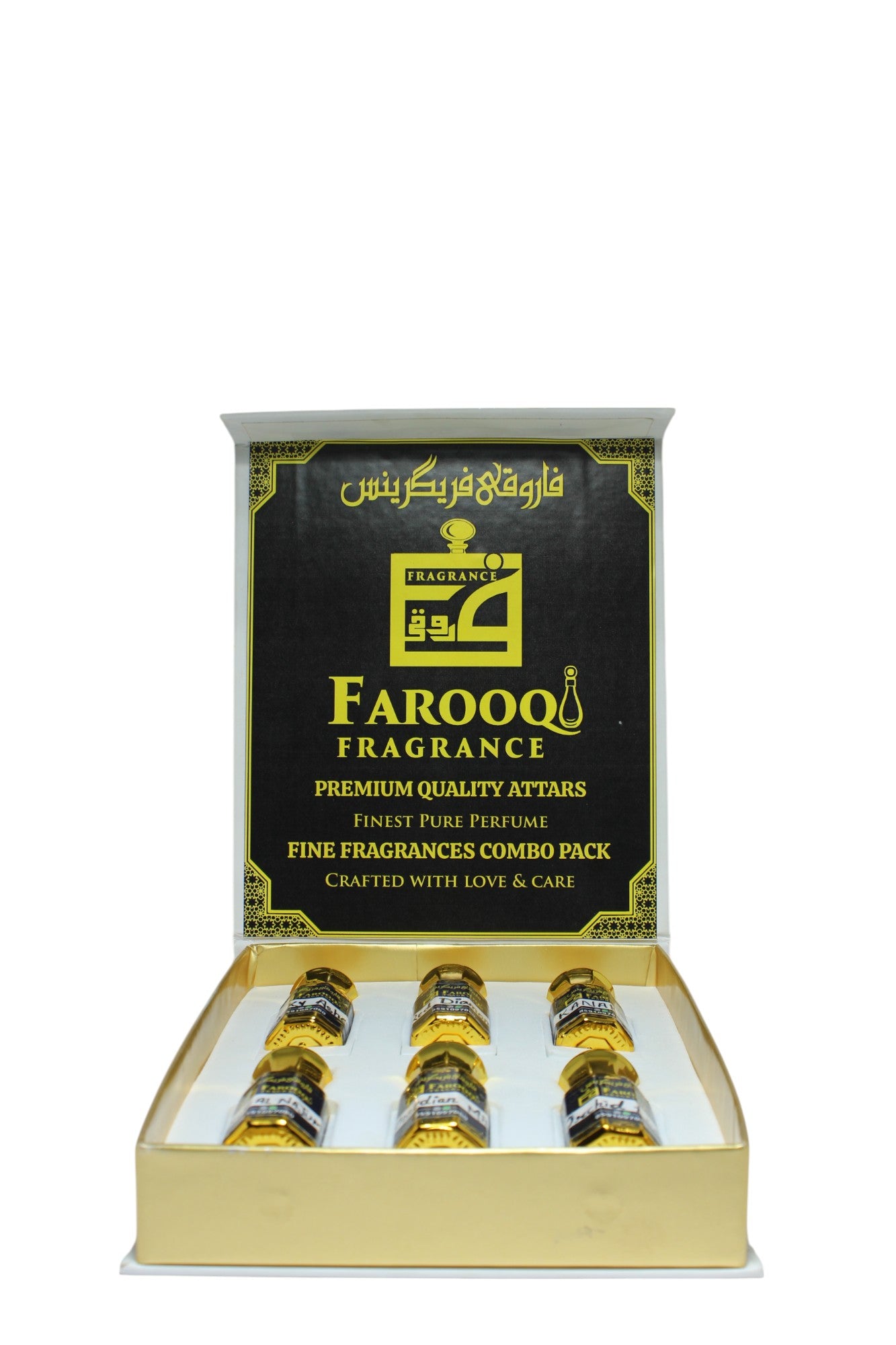 Luxury Assorted Roll-On Attar Collection – Non-Alcoholic Unisex Fragrance Gift Set (6 x 5.5ml)