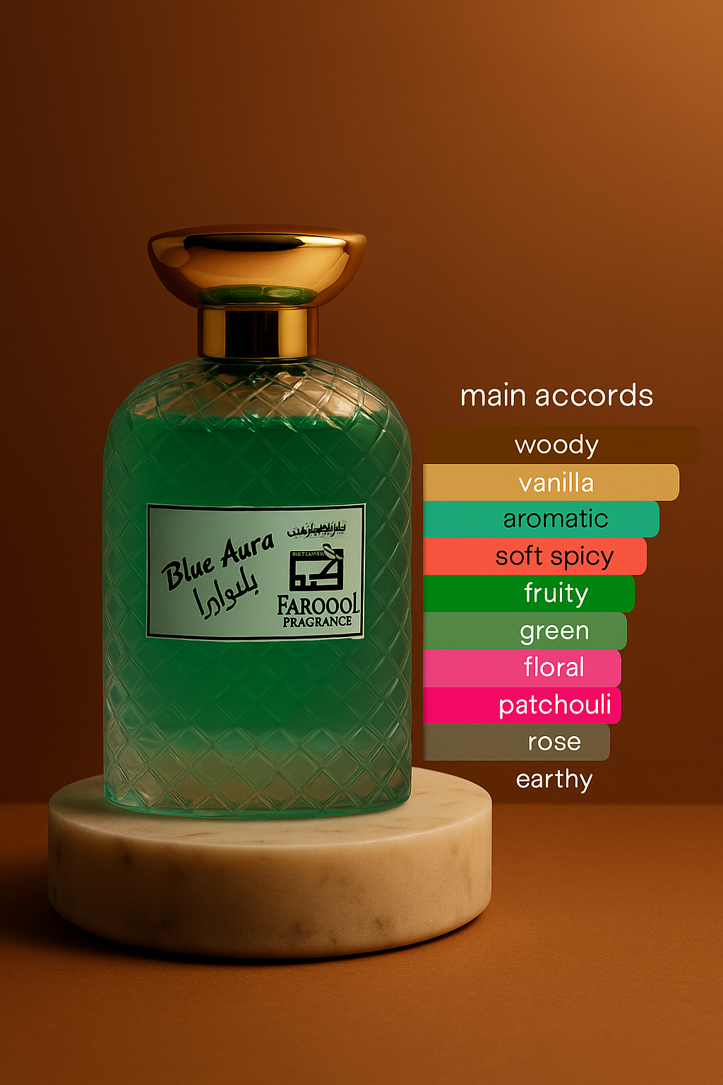 BLUE AURA LONG LASTING NON ALCOHOL PERFUME FOR UNISEX