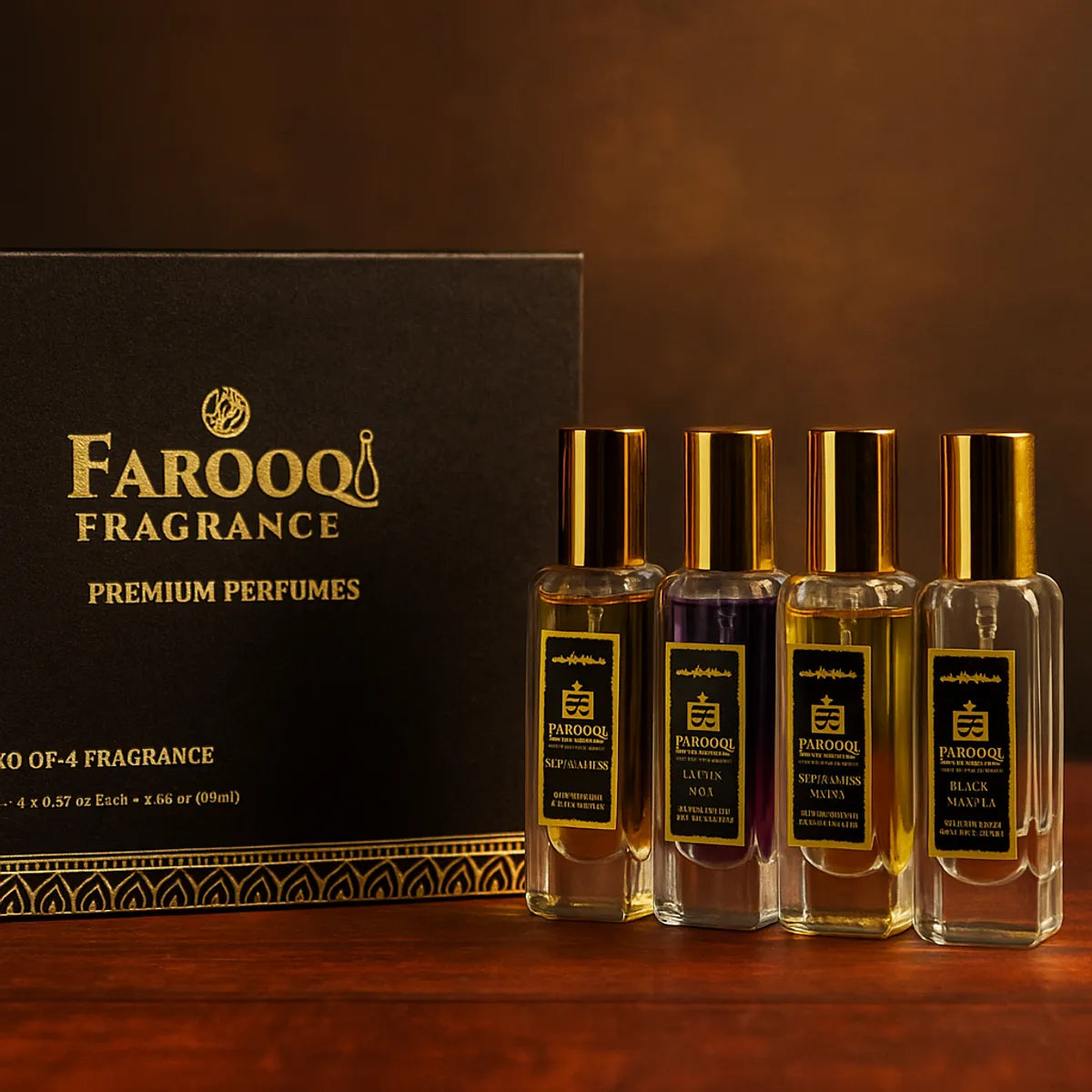 Luxury OUD Long Lasting Perfume Combo of 4 (Unisex)