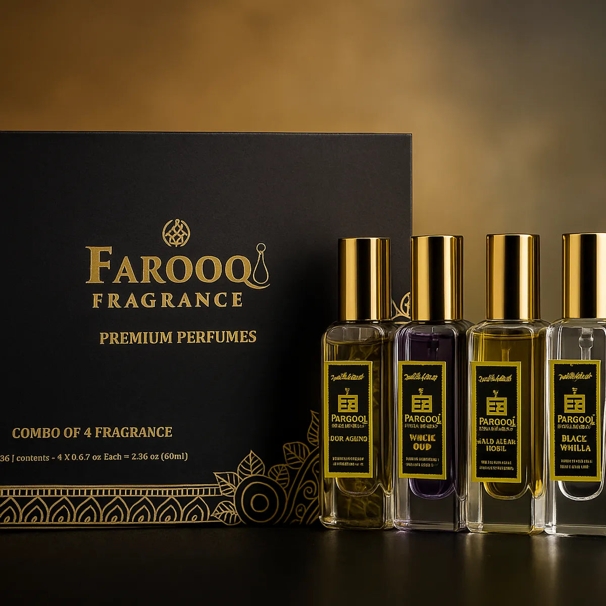 Luxury OUD Long Lasting Perfume Combo of 4 (Unisex)