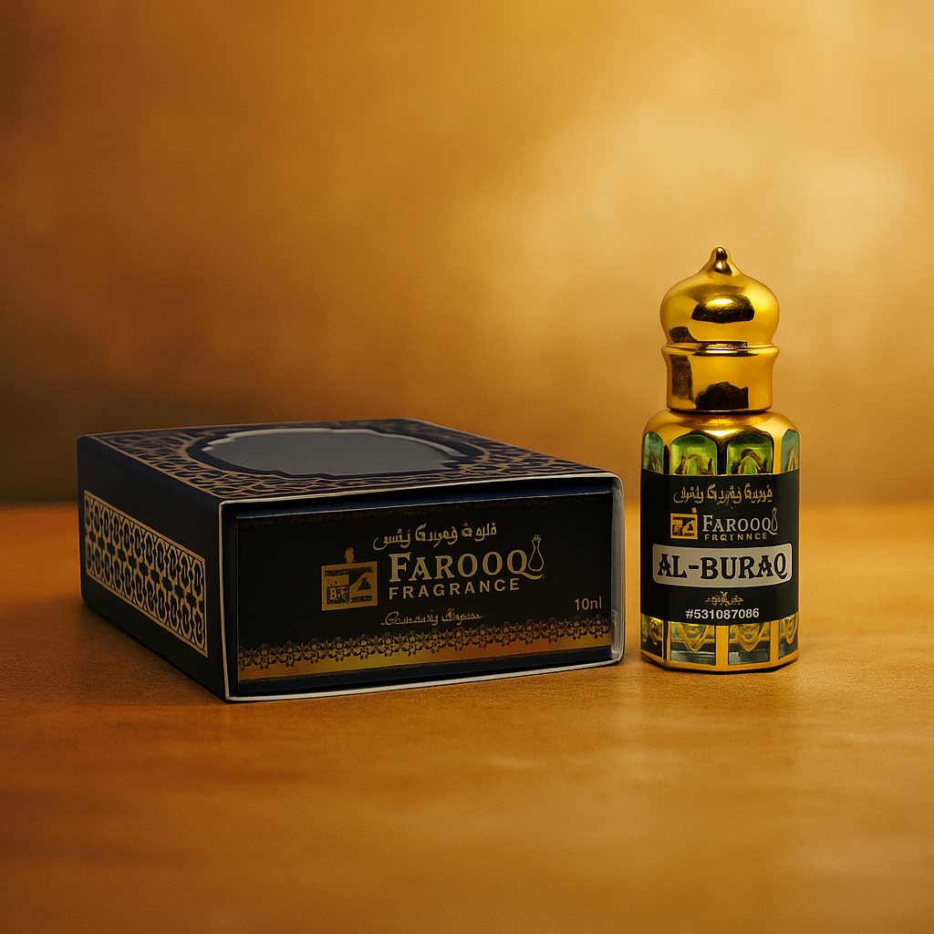 Al Buraq Luxury Roll-On Attar | Non-Alcoholic | Long-Lasting Oriental Scent | 5ml