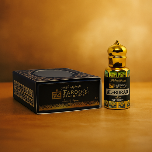 Al Buraq Luxury Roll-On Attar | Non-Alcoholic | Long-Lasting Oriental Scent | 5ml